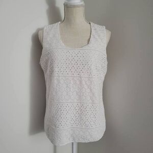 Eyelet Tank Top